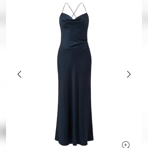 Ever New Ruby Tie-Back Satin Maxi Dress - Picture 1 of 5